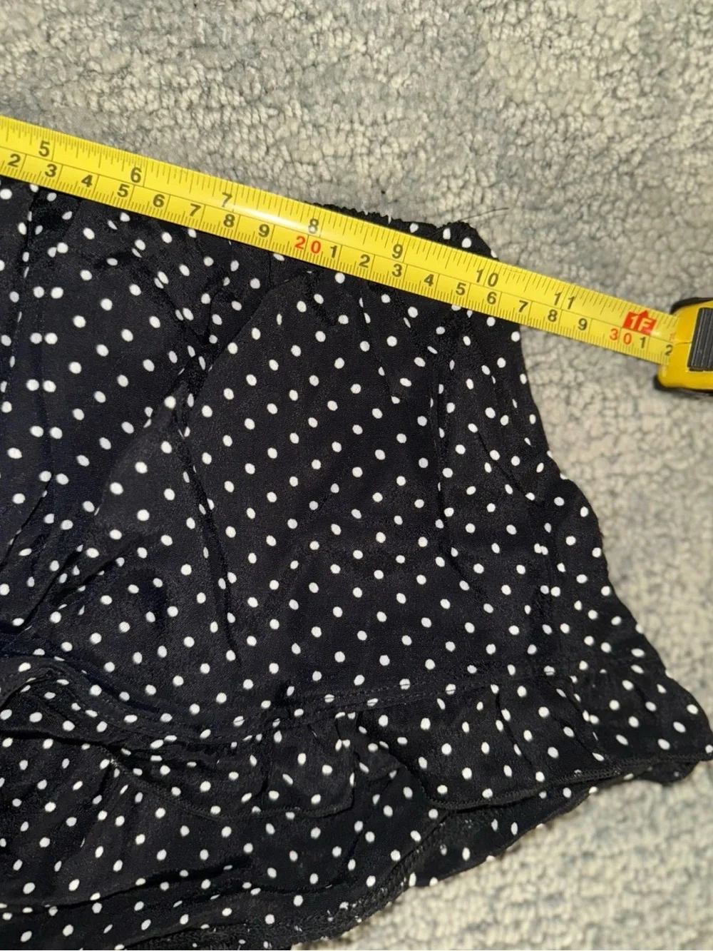 Brandy Melville Black with White Polka Dot Set